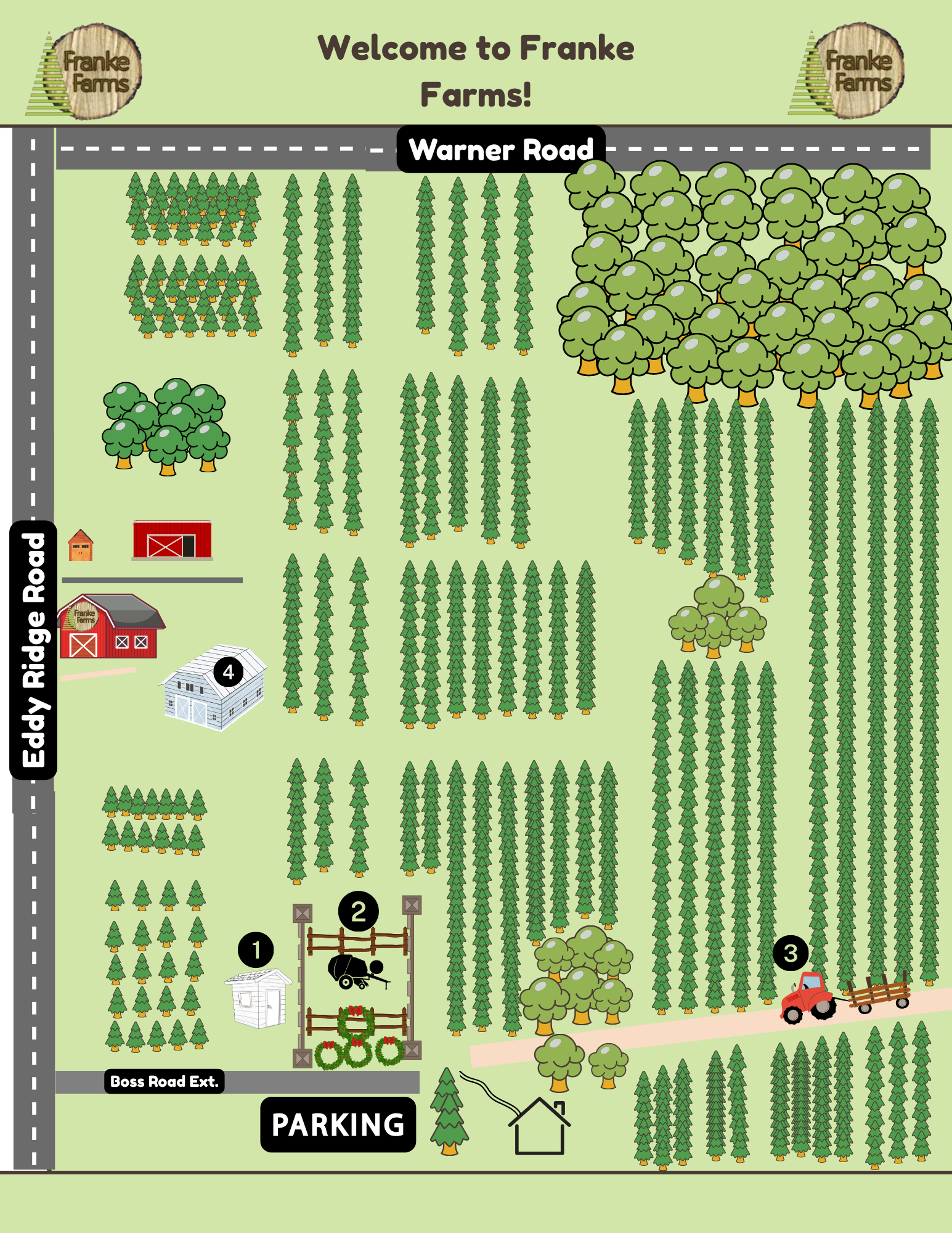 Franke Farms Map